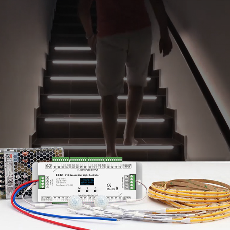 LED Strip Light Kit for Stairs
