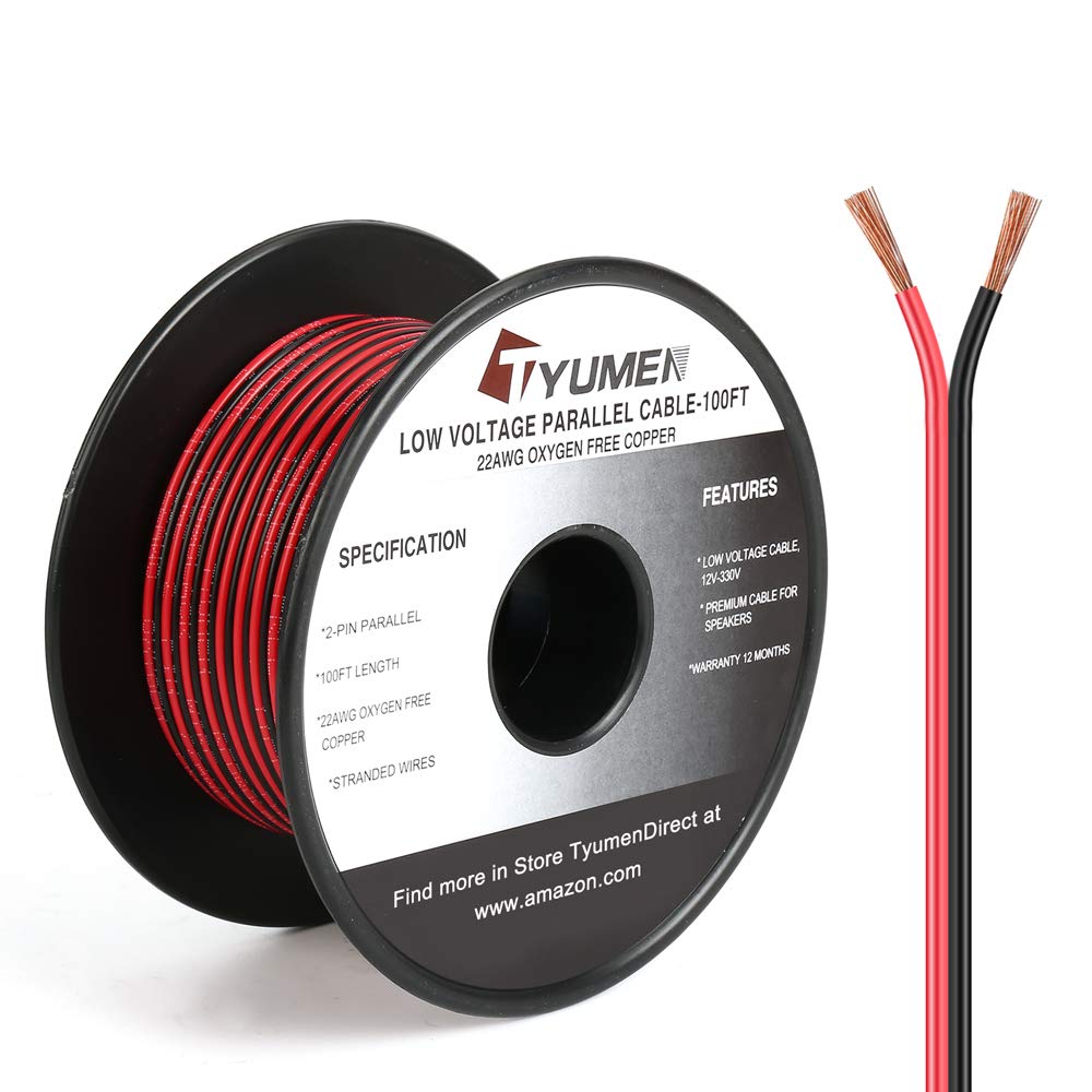 16 Gauge Wire 3 Conductor Electrical Wire, 16 AWG Wire Stranded PVC Cord,  12V Low Voltage/Tinned Copper/Flexible/16/3 Wire for Automotive Wire LED