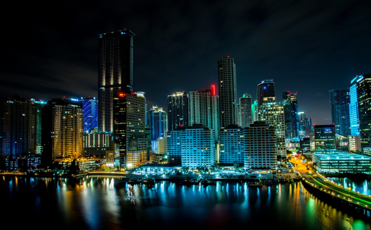 View of Miami LED Lights