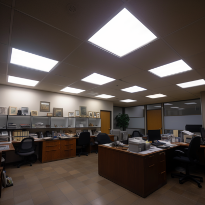 Sleek and modern office LED light by Poli LED, providing optimal illumination.