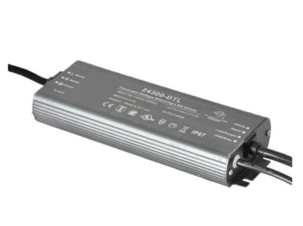Lumipro 24VDC 300W Waterproof LED Power Supply 120VAC Input IP67 UL Listed Triac and 0-10V Dimmable with Dimmer Switches, Dim : 22,8*7.2*3.2cm