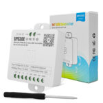 BT&WiFi Controller for PWM Addressable SPI Up to 5 channels (SPI, for single, CCT, RGB, RGBW, RGBCW) Paired with APP Remote Controls or Remote panels Dim 78x56x20mm 2.4 GHz Remote Range 30M, Supports 600 to 1200 pixels - Image 2