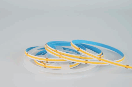 COB Series LED Strip Light, 8mm PCB, 480-leds/m, 24V, 9W/m, 5m/roll, IP20, 2700K, CRI>90, 3 Year Warranty