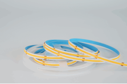 COB Series LED Strip Light, 8mm PCB, 480-chips/m, DC 24V, 9W/m, 5m/roll, IP33 non-waterproof, 4000K, CRI >90, 100lm/w, UL Listed