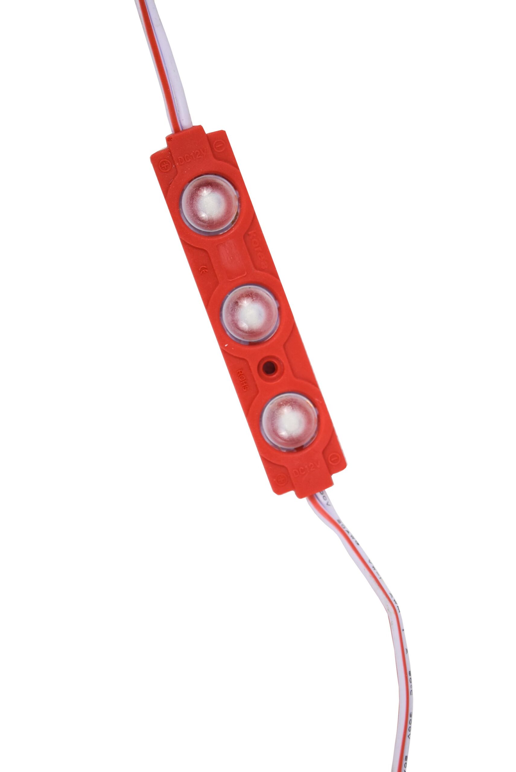 3pcs LEDs Red Module SMD5730 12V 0.72watts/60mA, 110Lum., IP67